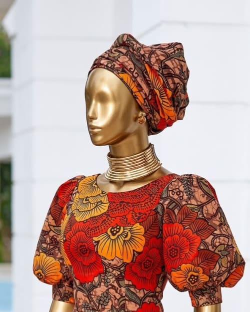 Hibiscus Ankara Gown