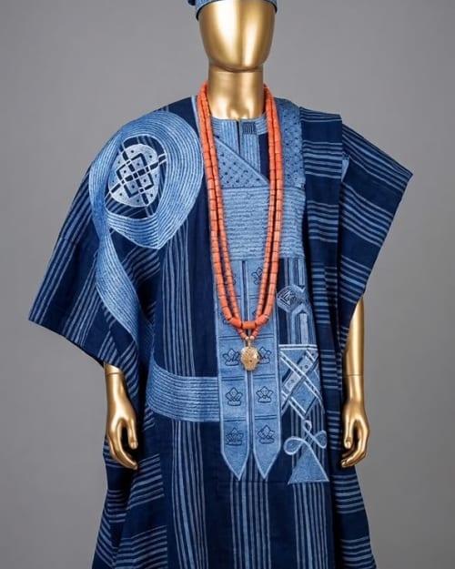Indigo Adire Agbada