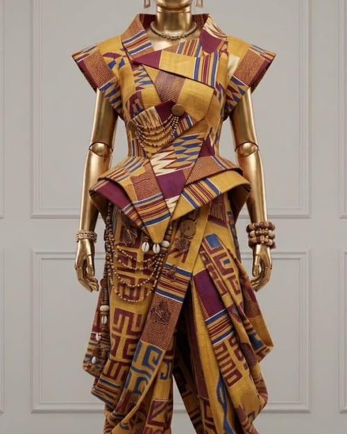 Kente Wide-Leg Jumpsuit