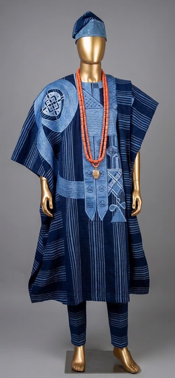 Indigo Adire Agbada