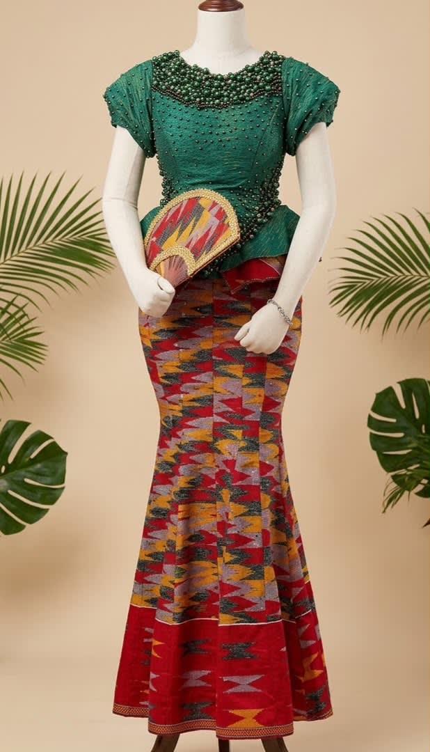 Emerald & Kente Mermaid Set
